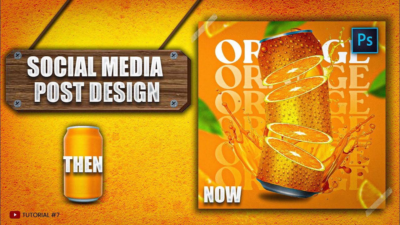 How to Create This Social Media Post Design | Photoshop Tutorial