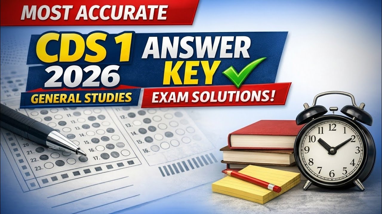 CDS 1 2026 General Studies Answer key & Analysis