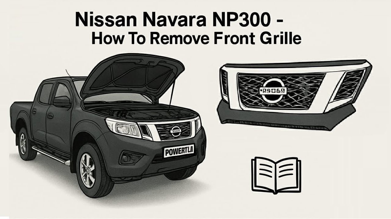 How to Remove / Change front grille on Nissan Navara NP300 + upgrade options
