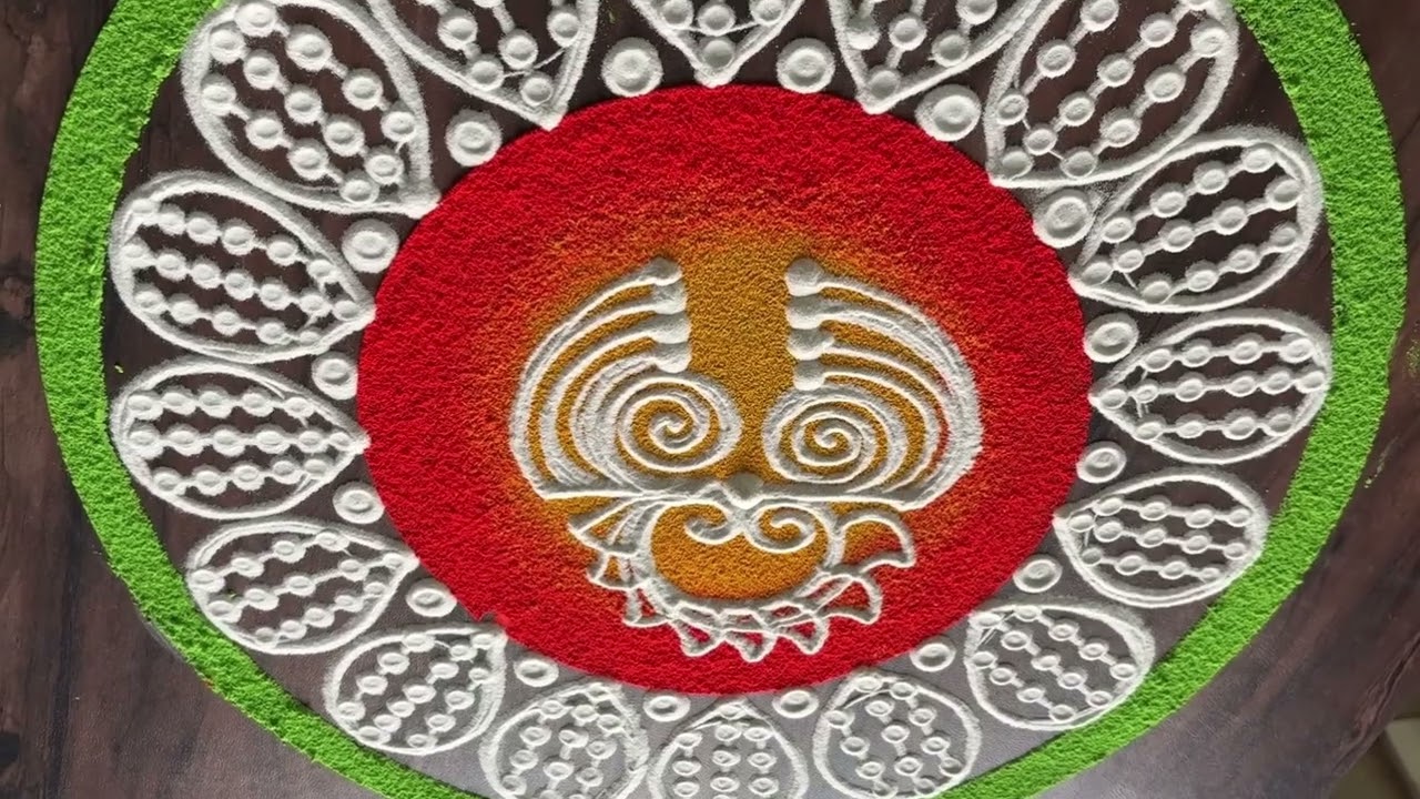 3 different rangoli designs ….. सुंदर आणि आकर्षक रंगसंगती नक्की पहा…लाइक,share आणि subscribe करा 👍🙏🙏