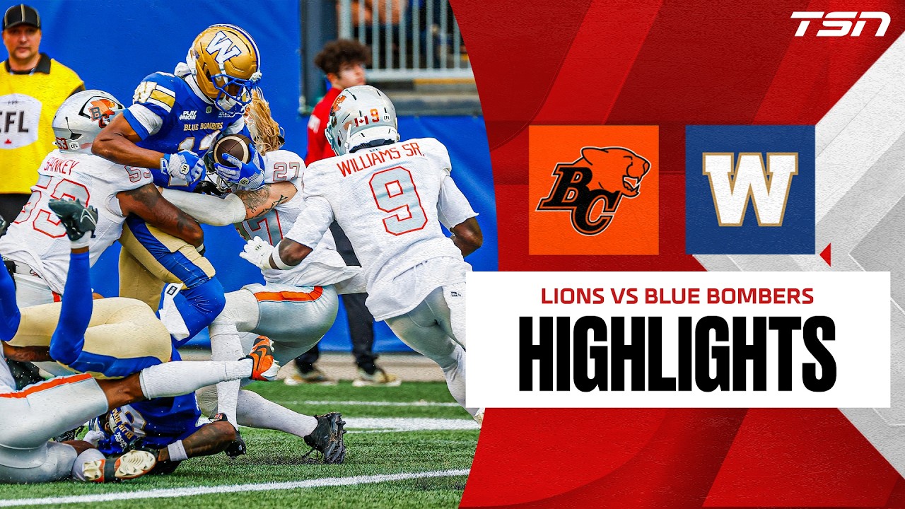 Week 9: Lions vs. Blue Bombers | Full Highlights