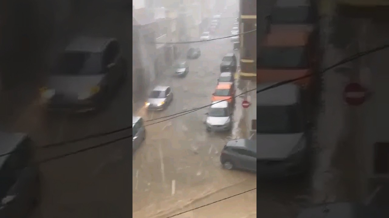 Hailstorm in Benaguasil (Valencia) Spain #hailstorm #spain #granizo