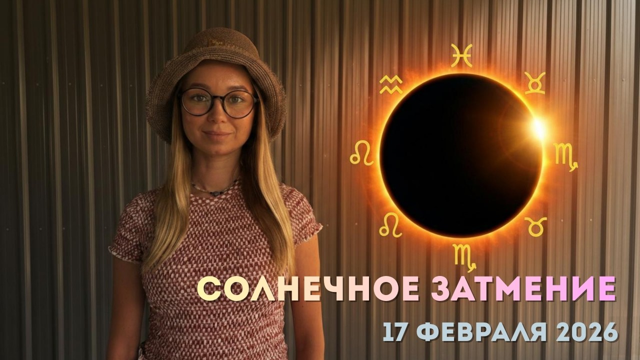 Солнечное затмение в Водолее 17 февраля 2026