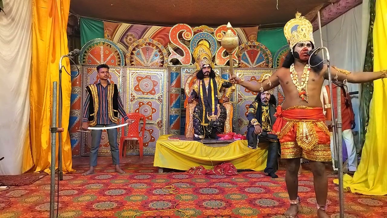 रामदूत अंगद ने किया रावण का अपमान, जय महापुरुष बाबा रामलीला समिति