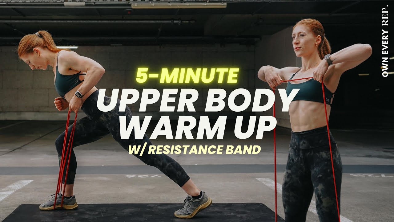 5 Min. Upper Body Warm Up w/ Bands |&nbsp;ONLY Warm Up You Need - Gym & at Home | Follow Along