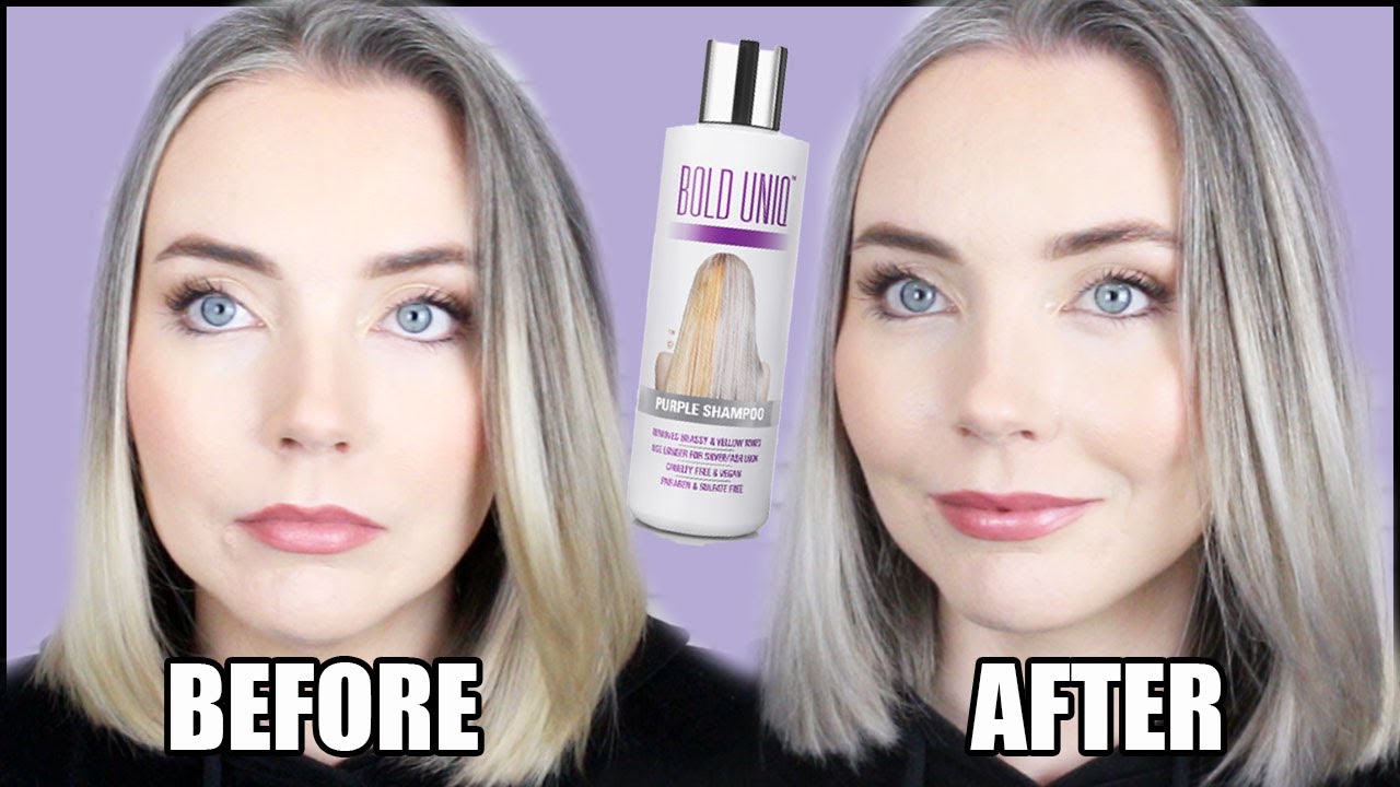 Toning My Hair Silver with Purple Shampoo | Bold Uniq Review