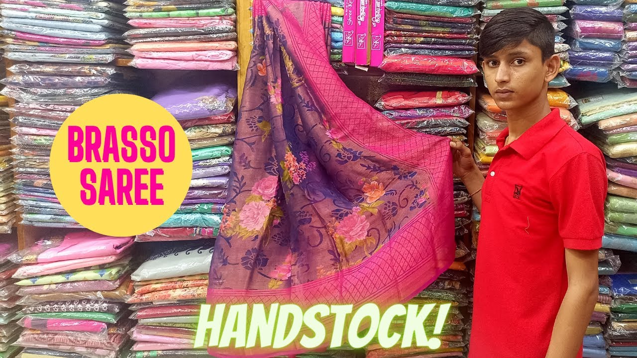 CRYSTAL BRASSO SAREES | COPPER BRASSO SAREE AND JAPAN BEAUTY SAREES #SAREE #brassosaree #livestream