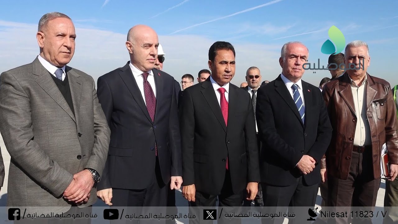 محافظ نينوى يتفقد برفقة السفير التركي مشروع اعمار مطار الموصل الدولي