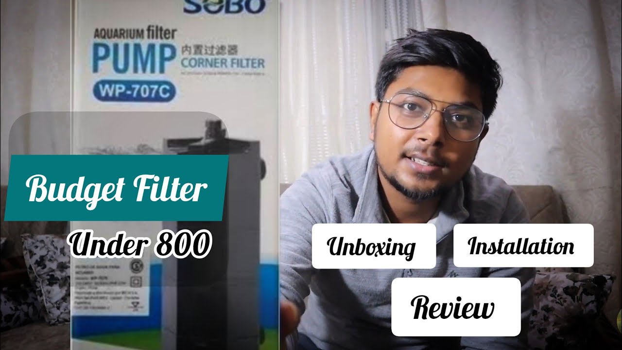 Review - Sobo WP-707C Internal Corner Filter | Budget Filter | New Design Aquarium Filter Unboxing