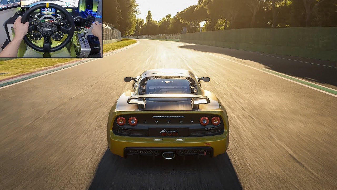Assetto Corsa EVO — Игровой процесс Lotus Exige V6 Cup | Моза R16