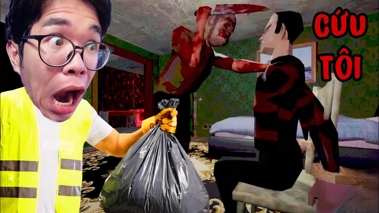 ĐI THU GOM RÁC TÔI VÀO NHẦM NHÀ SÁT NHÂN !!! | Trash Night (616 games)