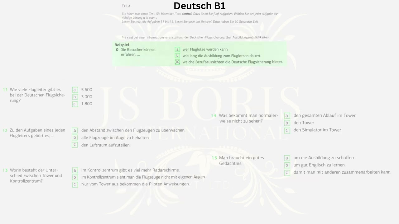 Hören Goethe B1 2024-2025 Latest pattern #goetheb1hören #goetheb1 #b1hören