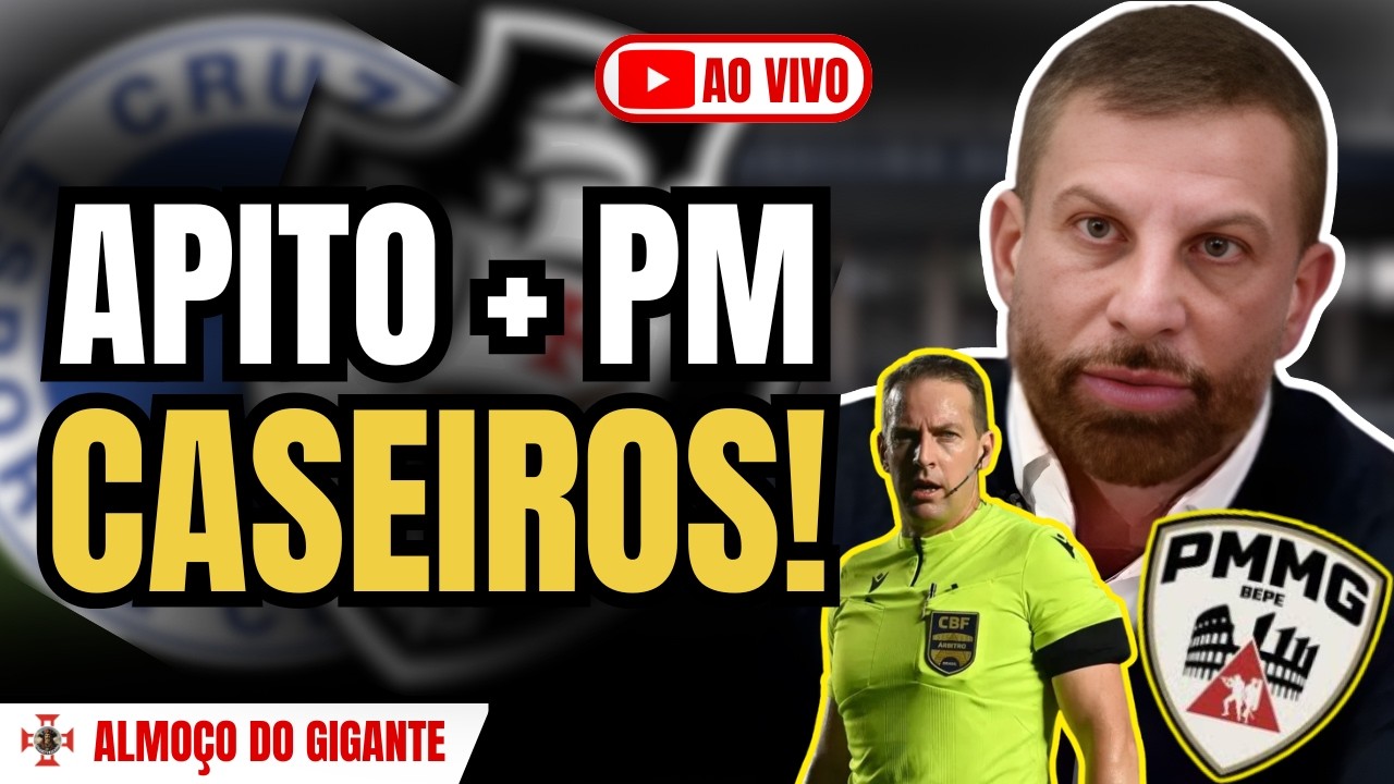 PEDRINHO SE REVOLTA NO MINEIRÃO! ARBITRAGEM E POLÍCIA NA MIRA DO VASCO! AO VIVO!