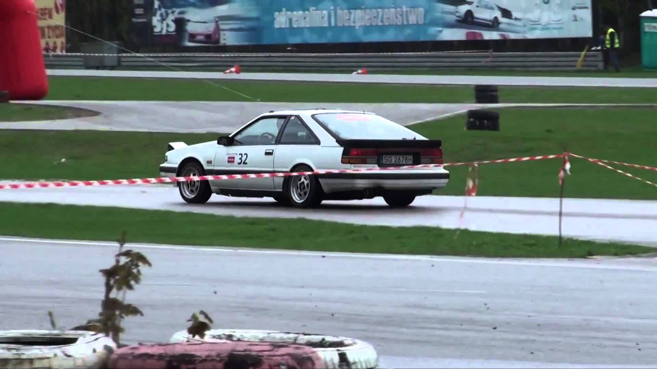 Nissan Silvia S12 Turbo on track. Nissan 200sx on track.
