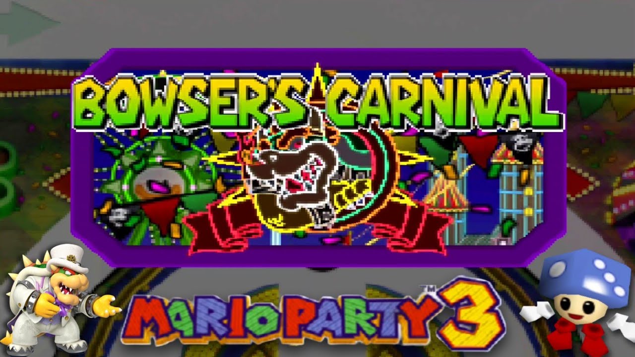 Mario Party 3 (2 Player) - BOWSER'S CARNIVAL ⭐️ -Custom Board - Multiplayer Gameplay - Mods