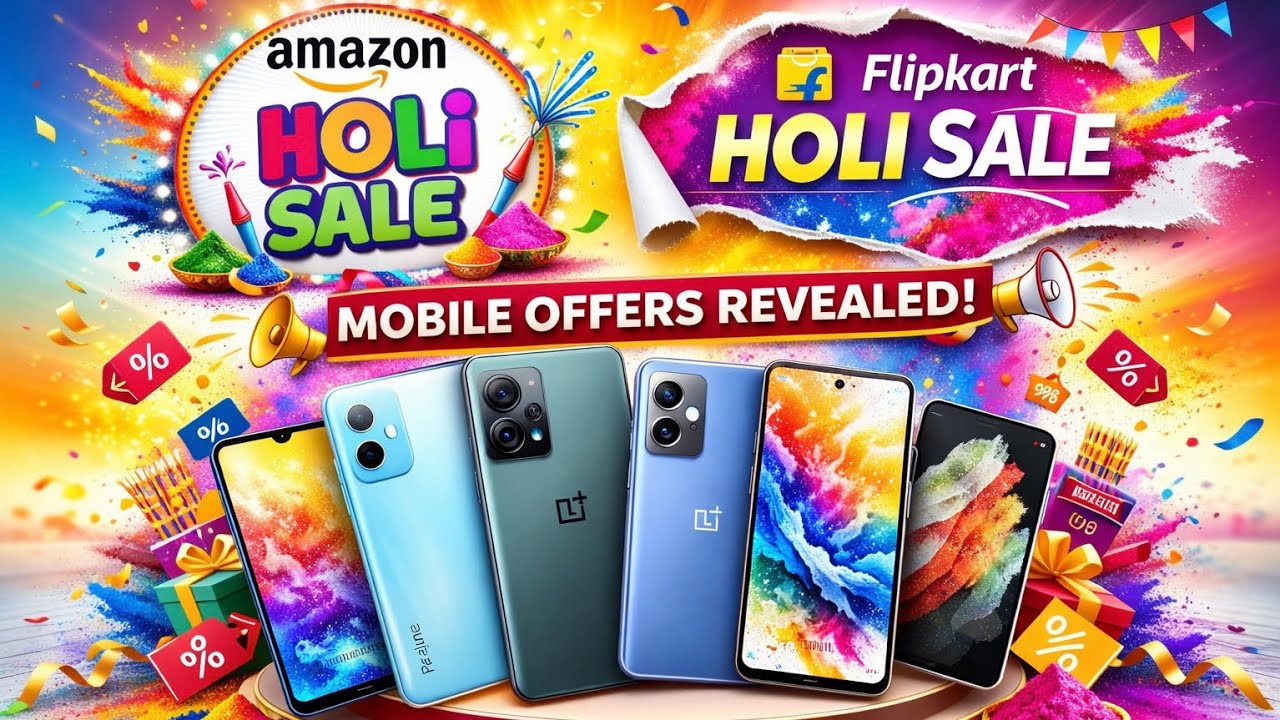 Flipkart and Amazon Holi Sale 2026 Mobile offers under 15,000 or 30,000