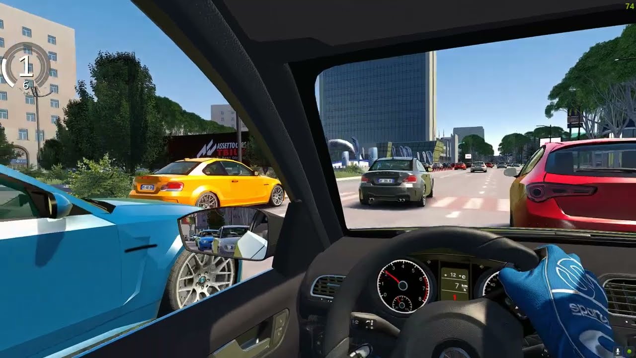 პრავა ავიღე და თბილისში ვმოძრაოფ? 🔥 Assetto Corsa #tbilisi #assettocorsa #map #car