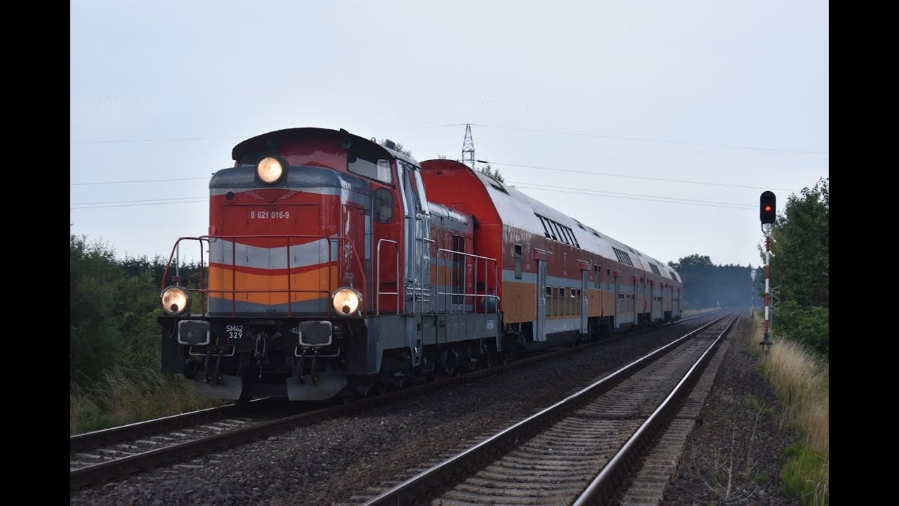 [POLREGIO] SM42-329 z pociagiem Regio 