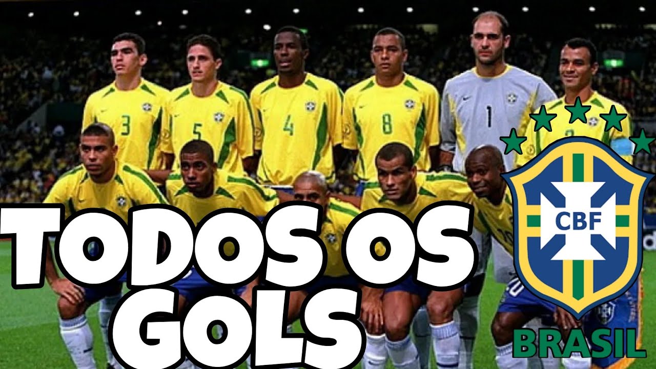 TODOS OS GOLS DO BRASIL NA COPA DE 2002