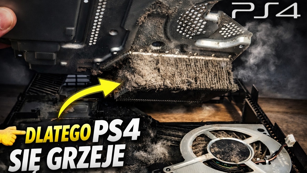 Dlaczego PS4 FAT się przegrzewa? Zobacz, co jest w środku