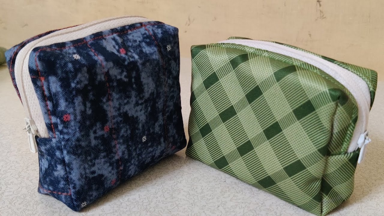 DIY MINI ZIP POUCH | EASY ZIPPER POUCH TUTORIAL | SCRAP FABRIC SEWING IDEA