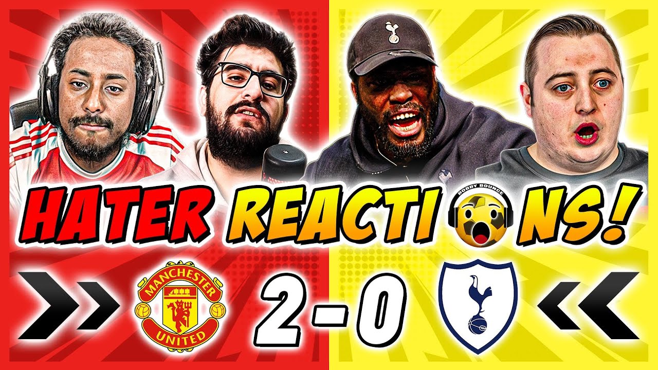 Man United's Rivals & Haters SALTY 🧂 Reactions to Man United 2-0 Tottenham | Premier League Fan Reac
