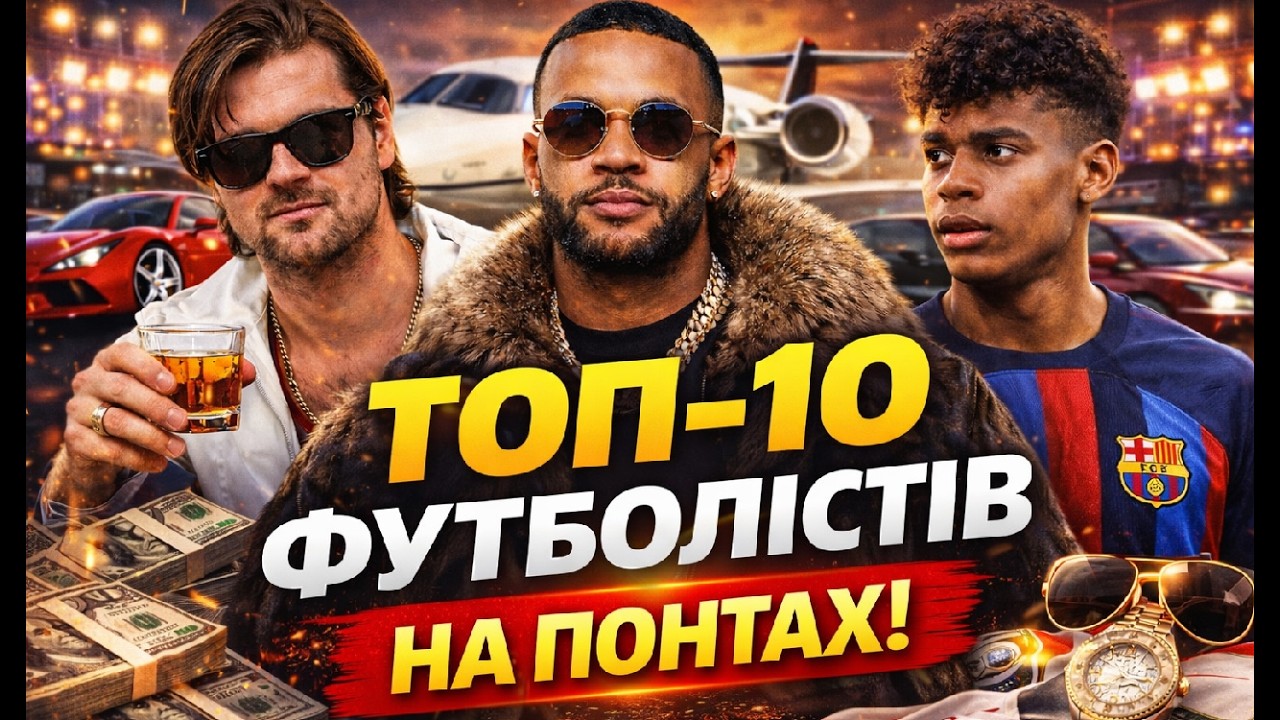 ТОП-10! ФУТБОЛІСТІВ НА ПОНТАХ