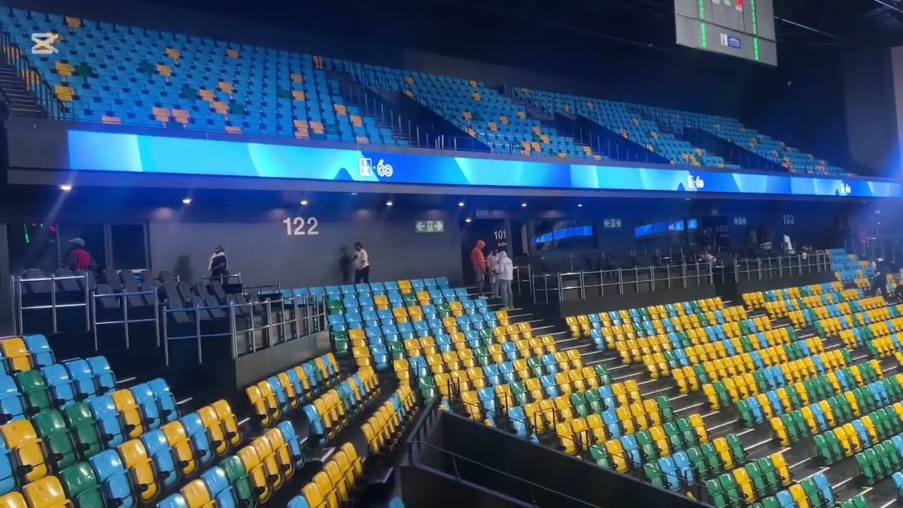 Watching a basketball game at BK Arena #kigali Rwanda 