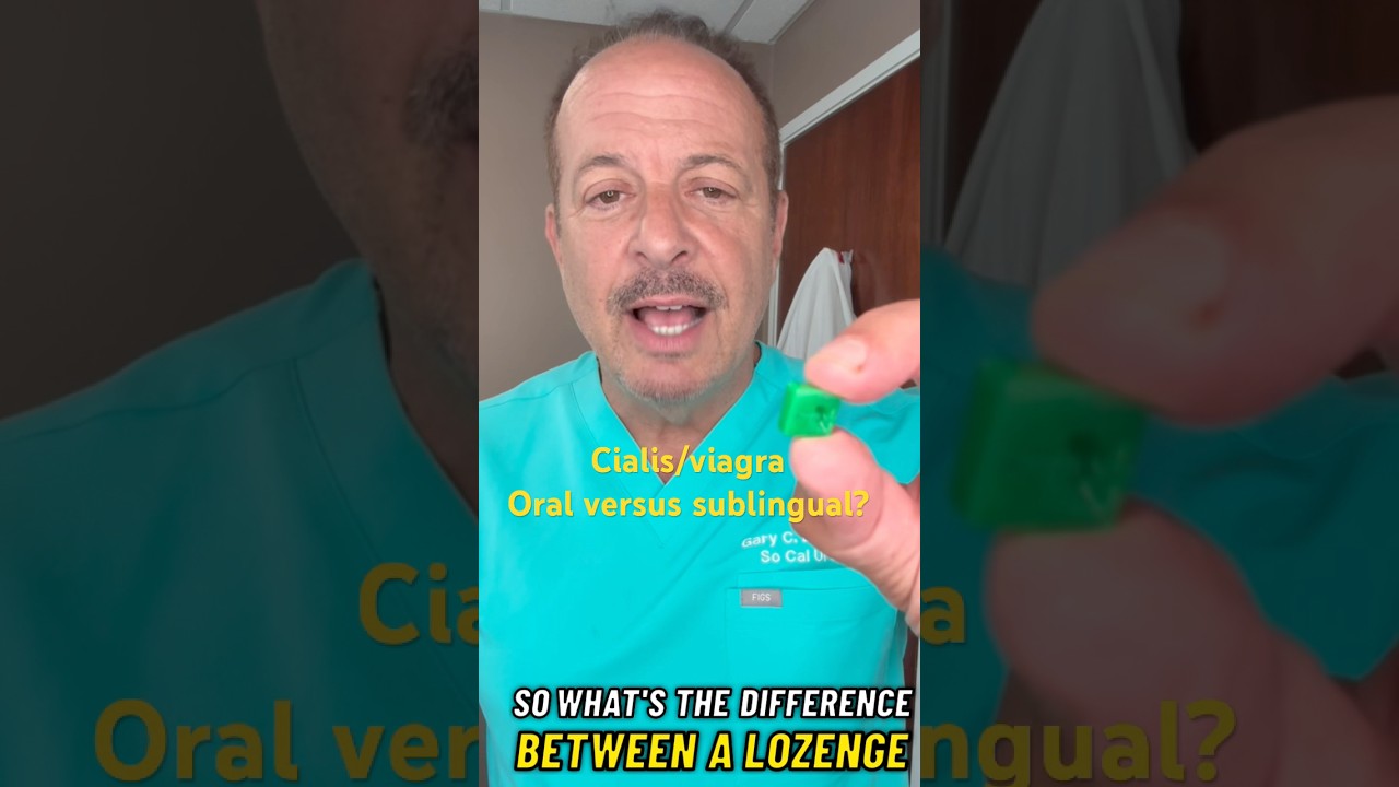 Viagra/cialis, oral versus sublingual? #erectiledysfunction #erectiledysfunctiontreatment
