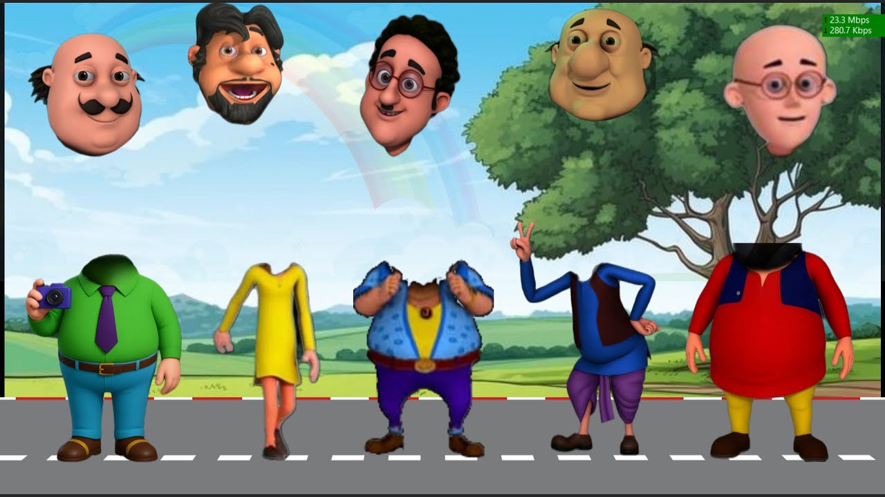 TEBAK GAMBAR MOTU PATLU VS HULK SPIDERMAN FIGHT WRONG HEAD AND AVENGERS SUPERHERO MARVEL