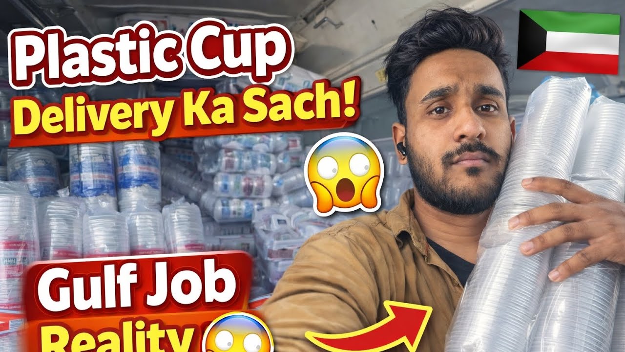 Plastic Cup Delivery Ka Sach! 😱 | Gulf Job Reality in Kuwait 🇰🇼