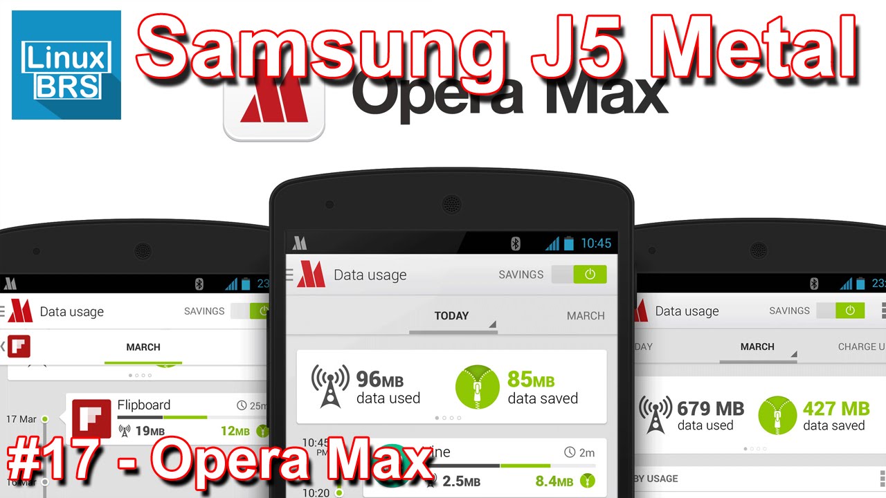 Samsung Galaxy J5 2016 Metal e J7 2016 Metal - Opera Max - Economia de dados