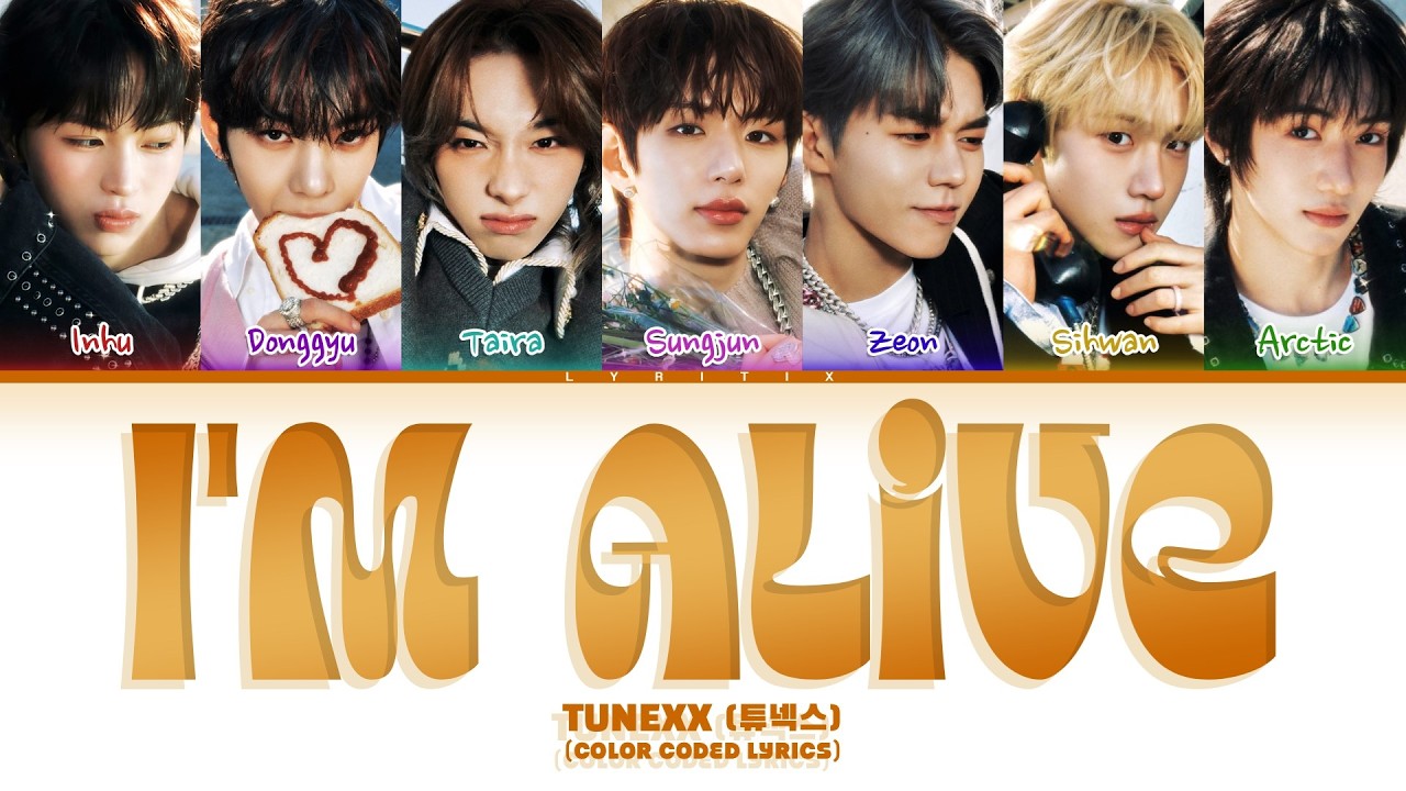 TUNEXX (튜넥스) '내가 살아있다는 증거 (I’m Alive)' Color Coded Lyrics | Lyritix
