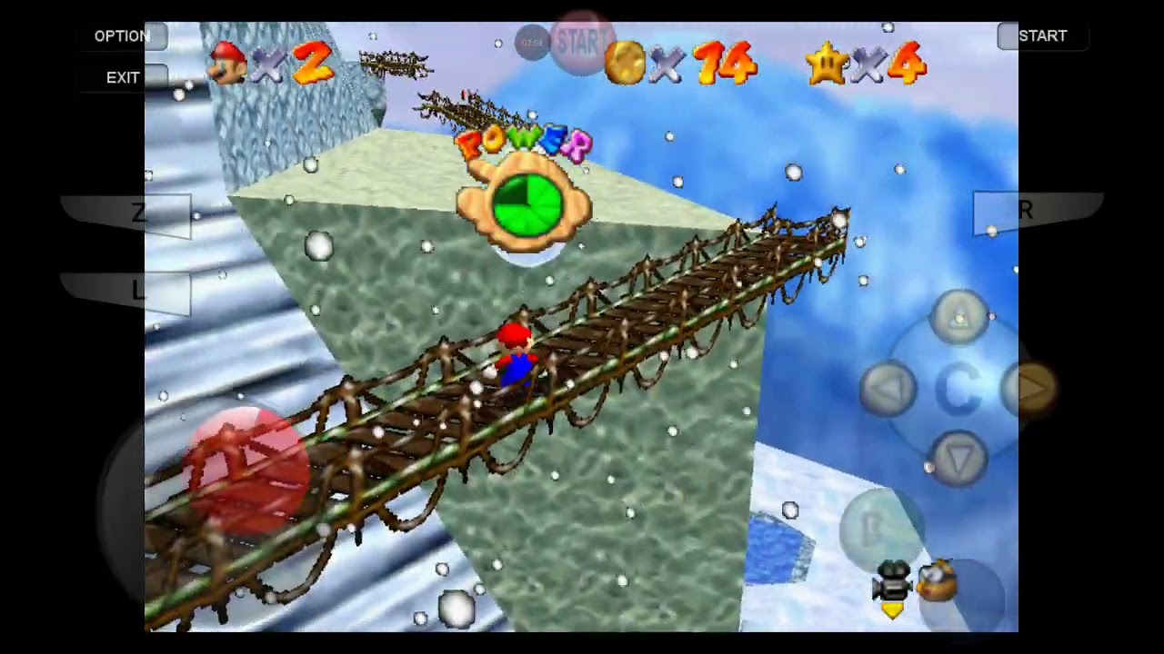 Como conseguir las monedas rojos en el idioma de nieve en super mario 64