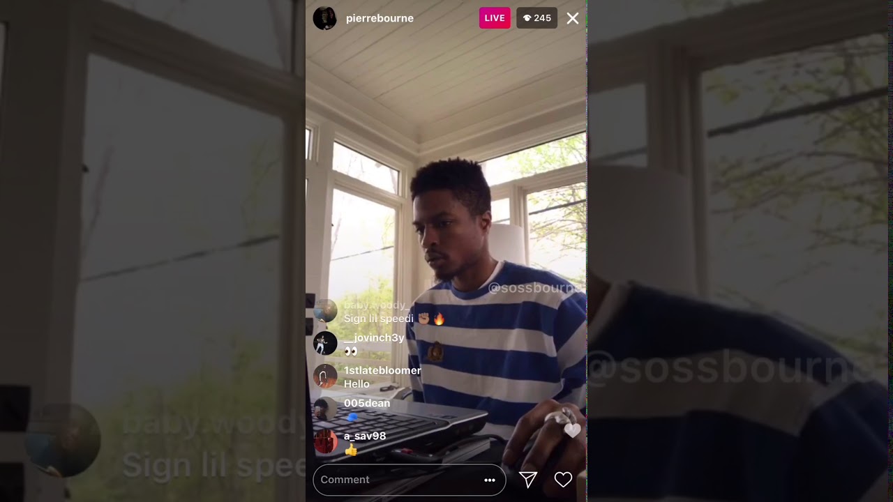 Pi'erre Bourne making beats, recording #2 (April 9, 2018)