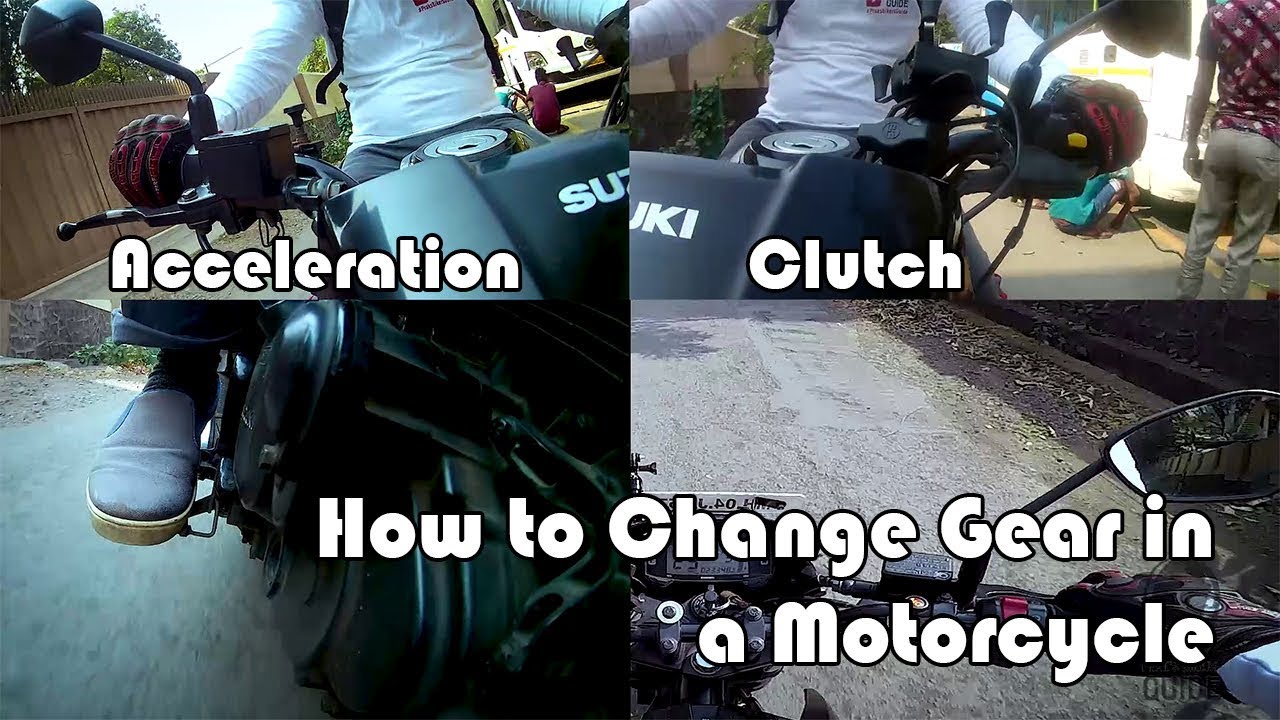How to Change Gear in a Motorcycle from Multiple Camera Angles in Hindi