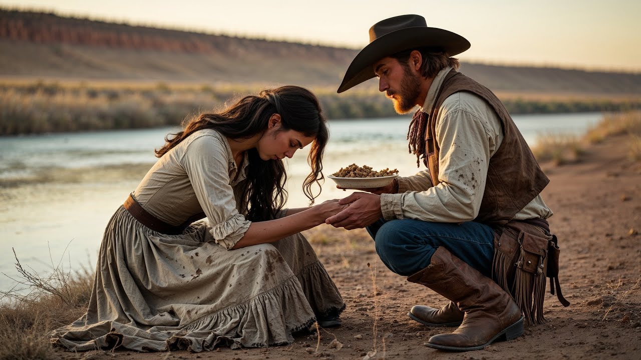 She Sat By the River With Her Head Down, Until a Cowboy Asked If She Wanted Food