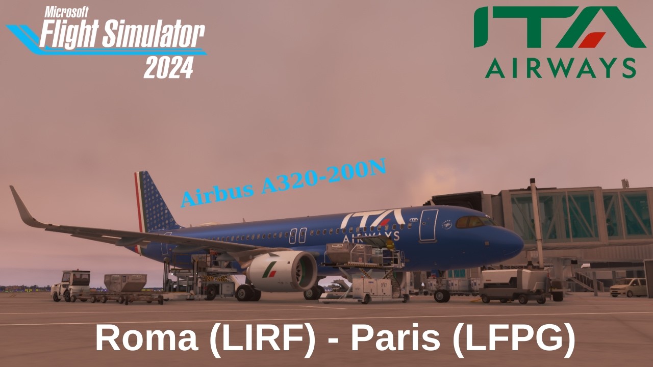 ITA Airways Real Ops | Roma (LIRF) - Paris (LFPG) | Airbus A320-200N