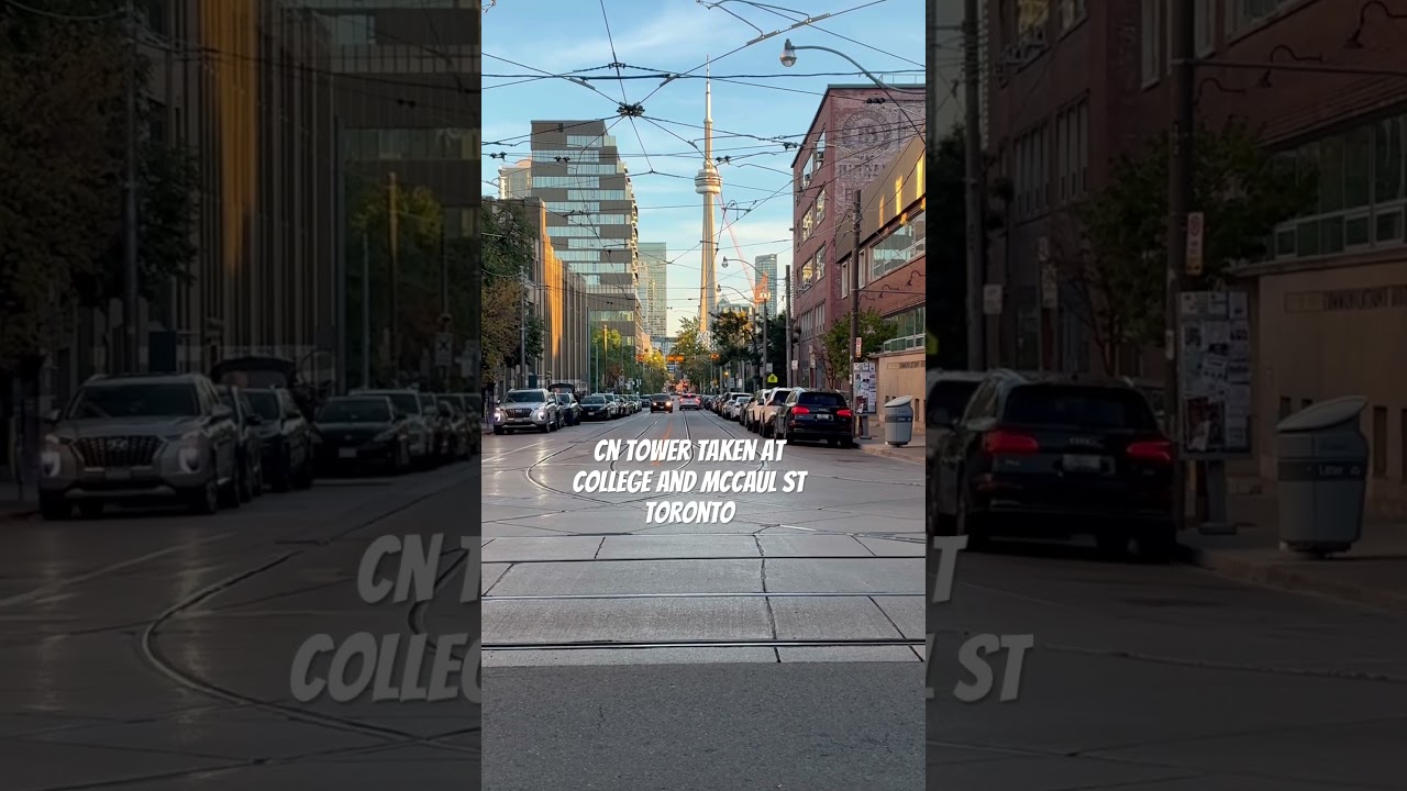 #cntower taken at College and McCaul street #downtown #toronto #citynoise