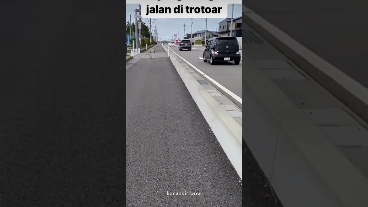 WOW!!! Ternyata begini trotoar pejalan kaki di jepang
