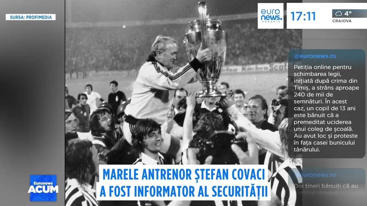 Marele antrenor Ștefan Covaci a fost informator al securității