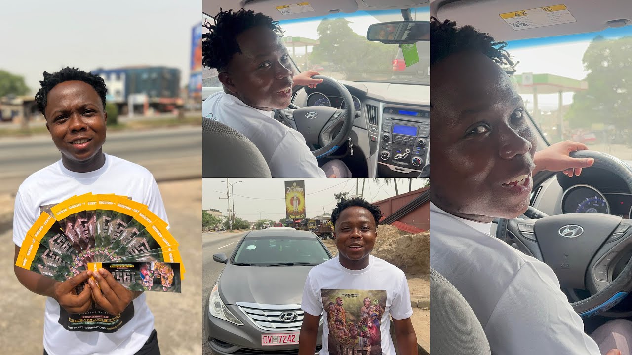 Woow Kyekyeku first time driving his Latest Car As he talks about his New Trending Movie 1957 😂😂