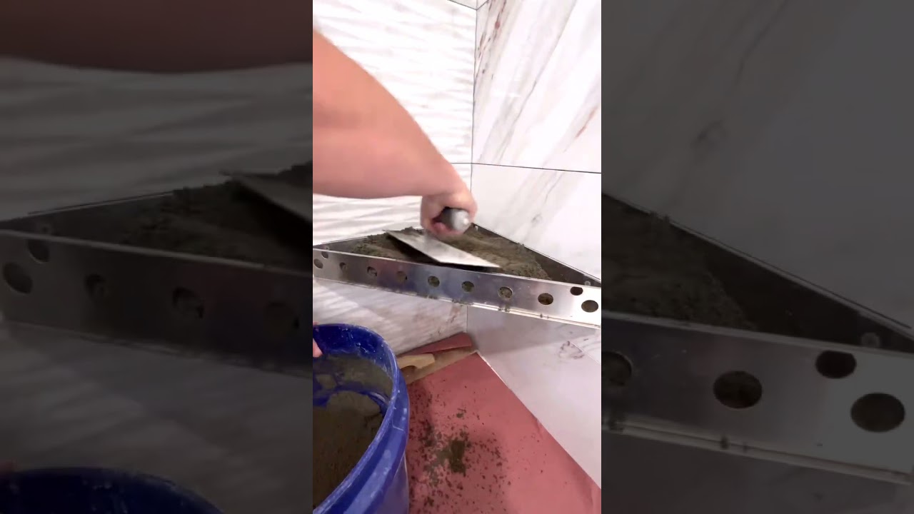 Installing a better bench in a tile shower