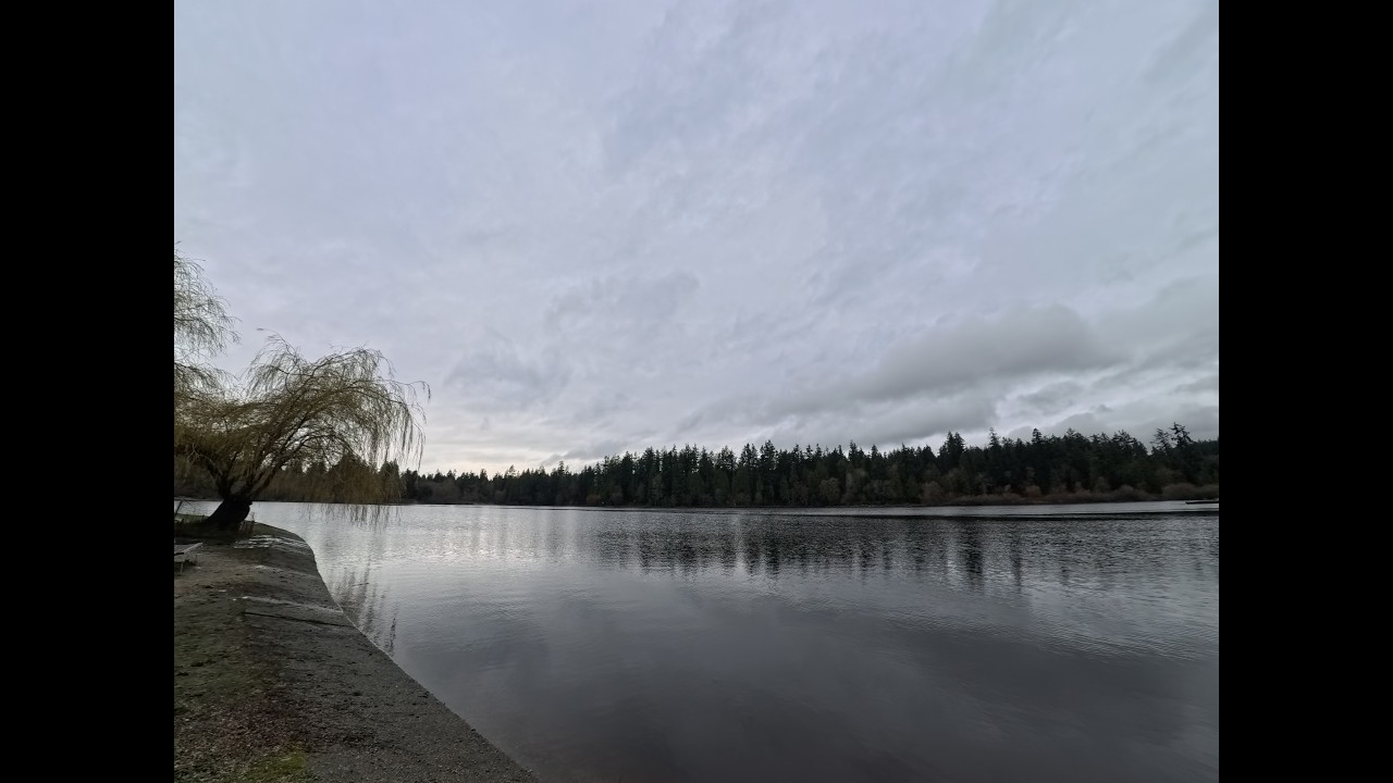 After rain walk around Lost Lagoon in Vancouver (4K)