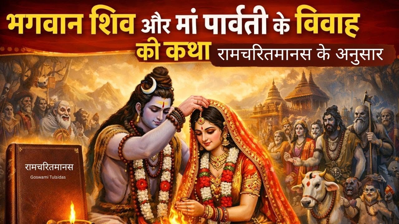 शिव-पार्वती विवाह की पूरी कथा🔥|रामचरितमानस का अद्भुत प्रसंग #mahashivratri #mahadev #shiv #shivratri