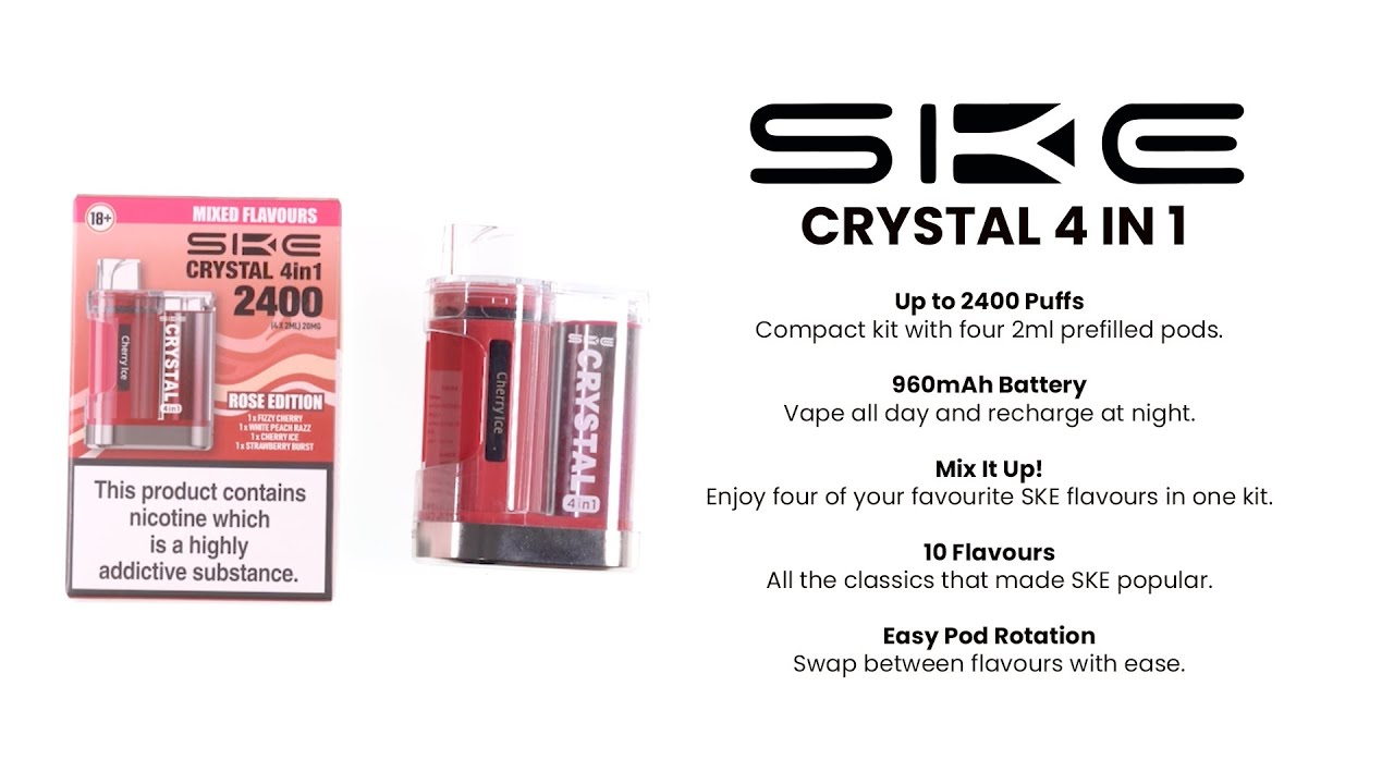 SKE Crystal 4 in 1 Pod Kit Unboxing & Setup