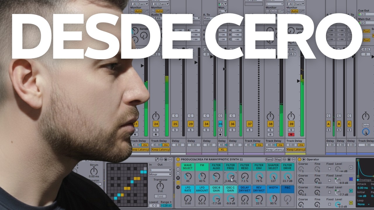 Produciendo Techno desde CERO (Sesión REAL de Estudio) | Producción, Mezcla y Pre-Master
