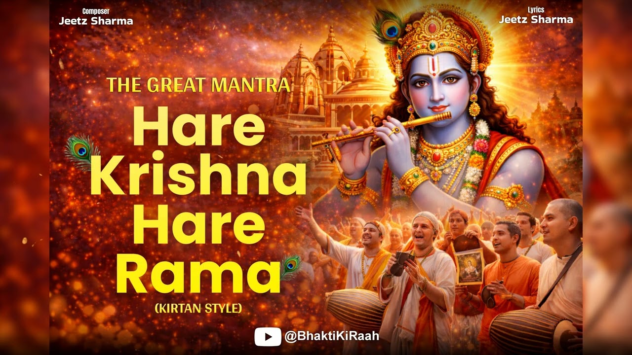 HARE KRISHNA HARE RAMA | Krishna Maha Mantra | Chanting | Meditation Music | Bhakti Ki Raah | Jeetz