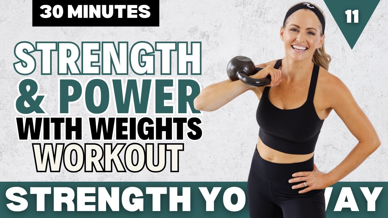11: Strength & Power with Dumbbells or Kettlebells | 30-Minute Full Body Monday Workout!