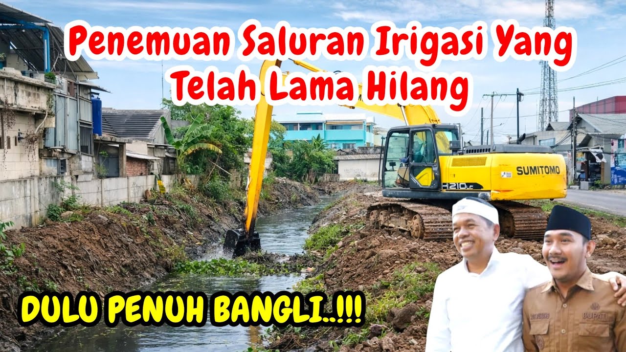 Penemuan Saluran Irigasi yang Lama Hilang‼️Dulu Penuh Bangli,Kini Air Mengalir Lancar #dedimulyadi 